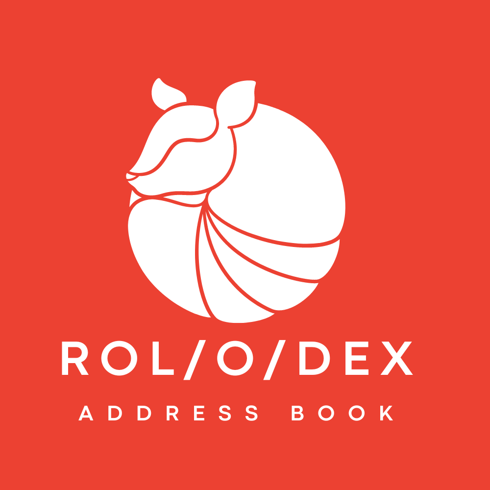 ROLODEX Address book Logo